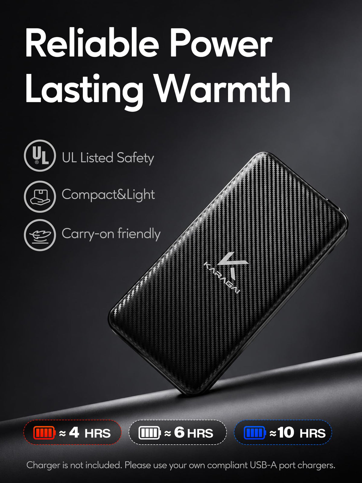 Men's Heated Jacket with Battery Pack, Electric Heating Coat