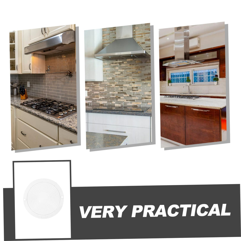 1Pair Clear Range Hood Lamp Shade Replacement Kitchen Light Cover for Various Models Easy Installation Construction Enhanced Illumination for Indoor Cooking Spaces