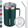 25oz Insulated Coffee Mug with Handle, Stainless Steel Travel Mug | Keeps Drinks Hot & Cold, Double Wall Vacuum, 2