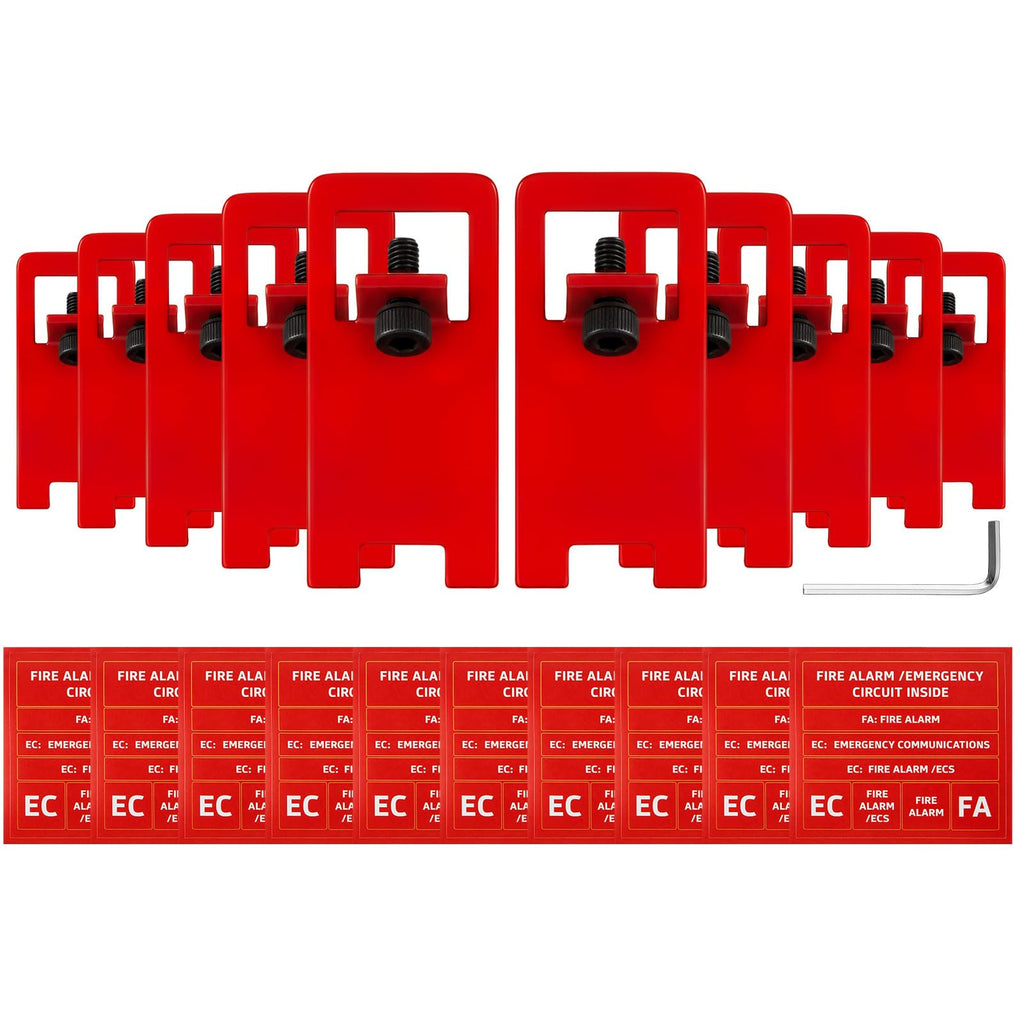 10 Sets Fire Alarm Breaker Locks Circuit Breaker Lockout Kit