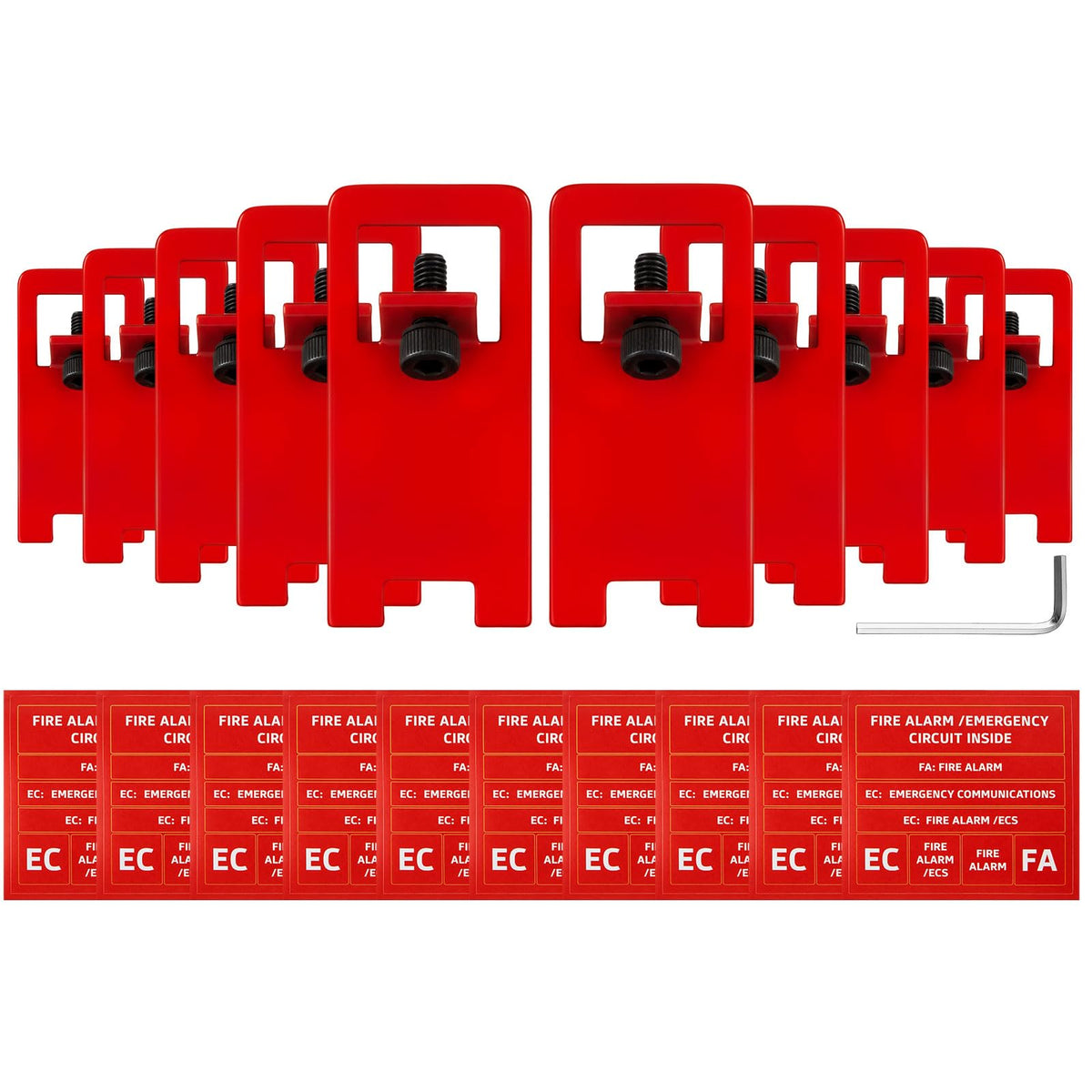10 Sets Fire Alarm Breaker Locks Circuit Breaker Lockout Kit