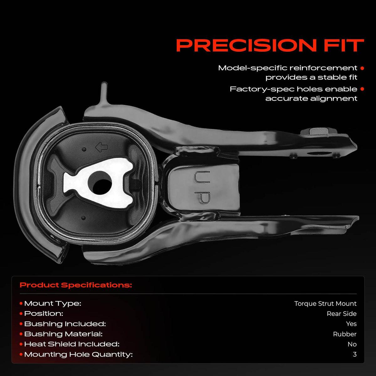 A-Premium Rear Torque Strut Mount Compatible with Mazda