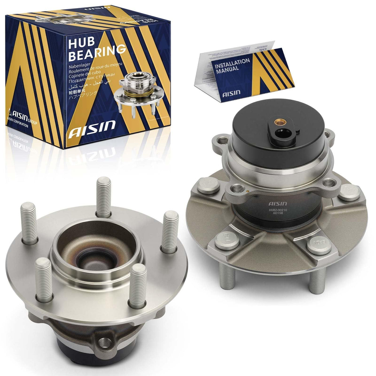 AISIN AFTERMARKET HUBZ-00210 2Pcs Front Wheel Bearing and Hub Assembly