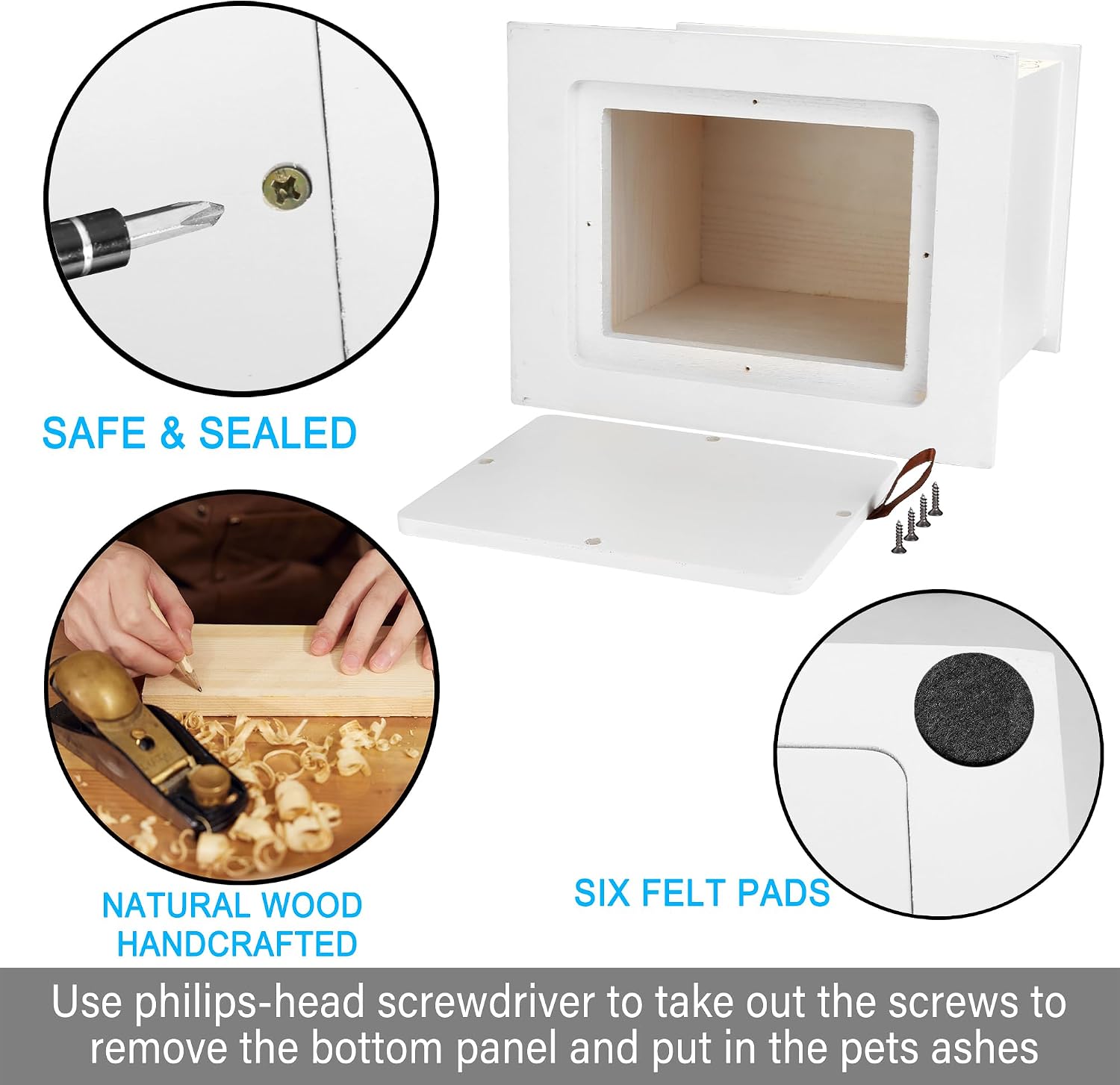 Cremation Urns for Human Ashes Adult Up to 200 IBS with Photo Frame