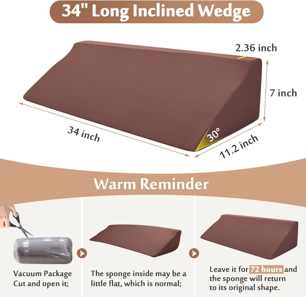 Bed Rail Foam Wedge for Elderly Adults Safety Bed Rails Padding Railing Protector Seniors Assist Side Rails Bed Guard