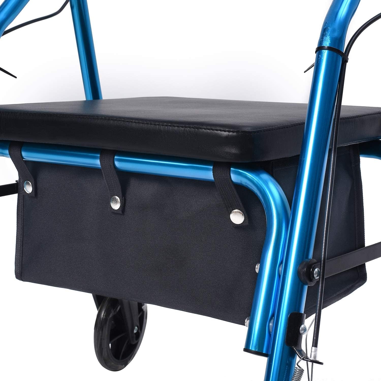 Large Rollator Walker Basket, Under Seat Rollator Bag, Walker Basket for Four Wheel Rollator, Reusable Basket Carry