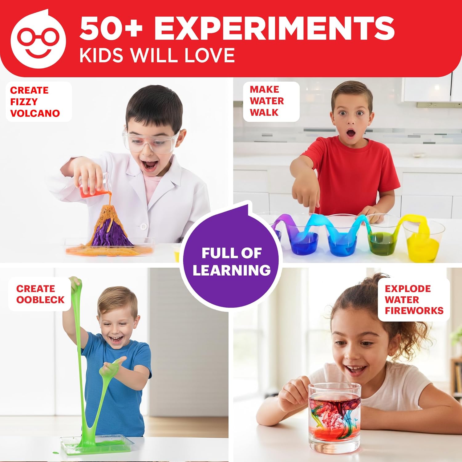 My First Science Experiments Kit for Kids Ages 4+ | Birthday Gift Ideas for Boys & Girls 4, 5, 6, 7, 8 Year Olds