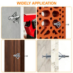 60PCS Molly Bolts Kit, Hollow Wall Anchor Assortment for Drywall