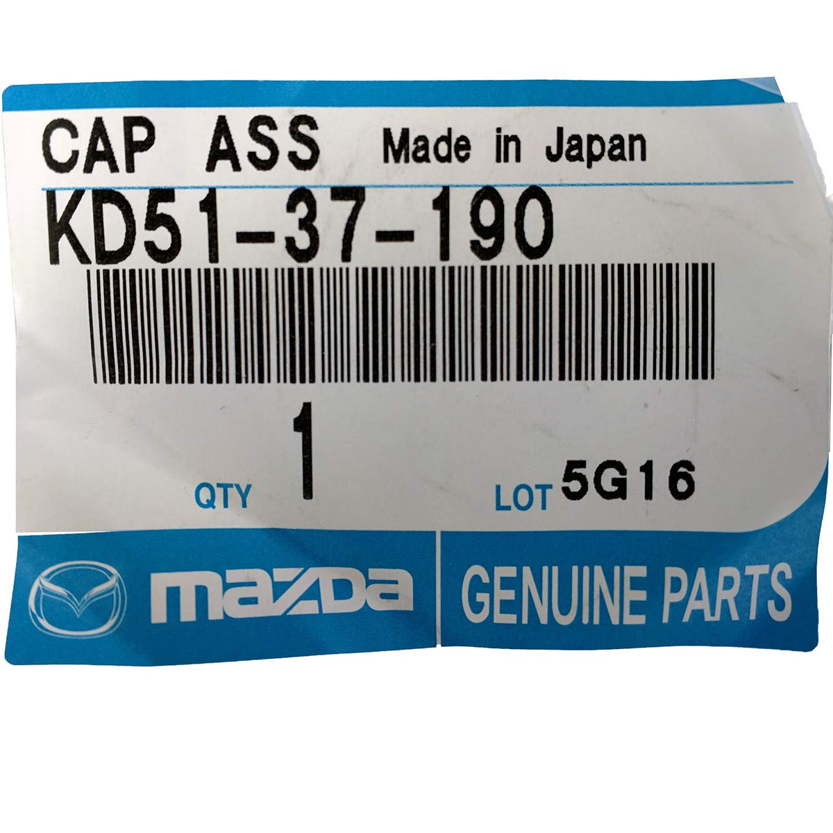 Genuine Mazda KD51-37-190 Center Cap