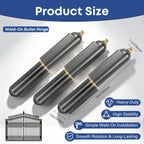 2 Pcs 10 Inch Bullet Hinge,Heavy Duty Weld On Hinges, with Grease Fitting