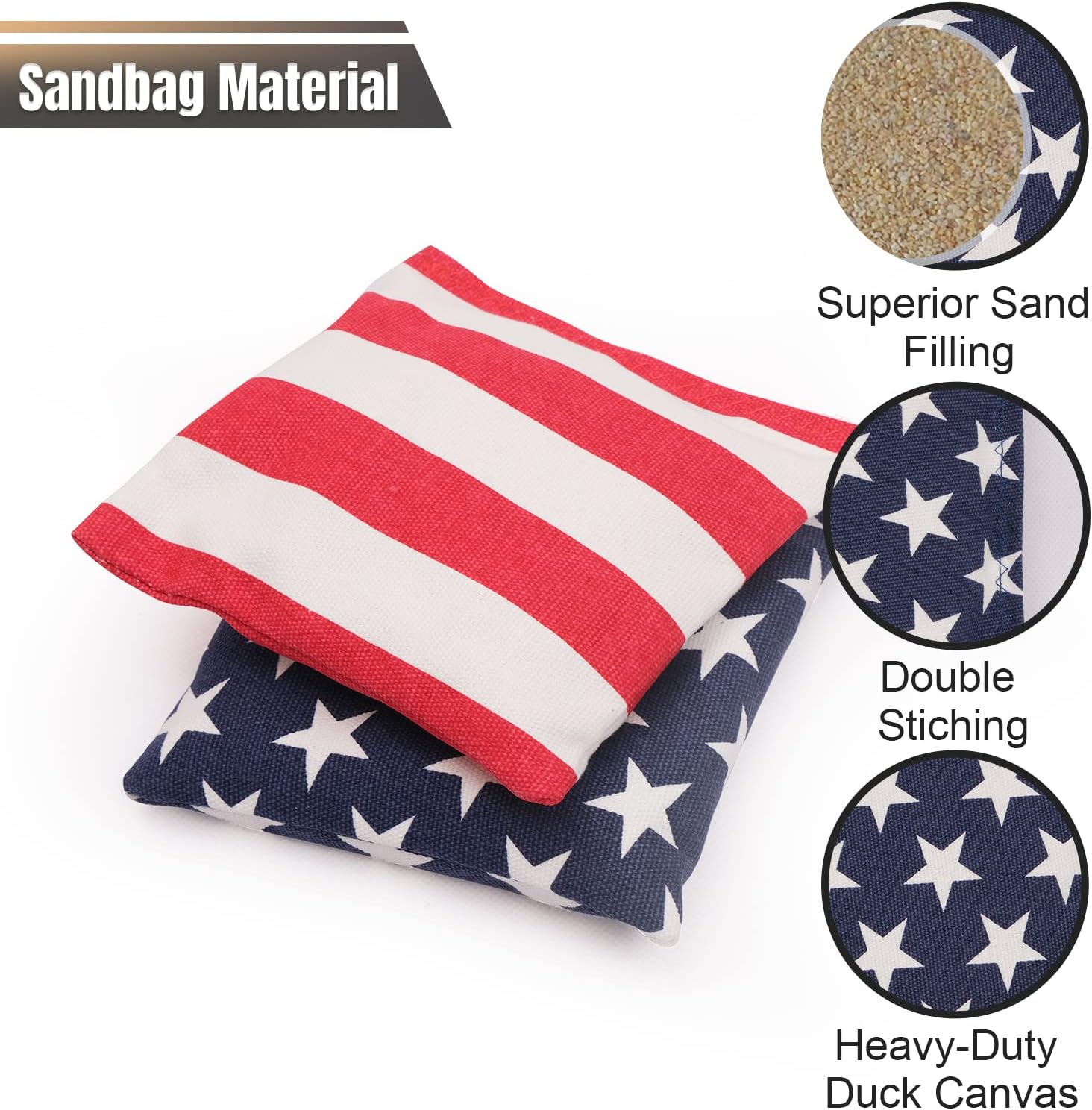 Cornhole Set 4x2 and 3X2 Regulation Size Corn Holes Sets with Carrying Bags & 8 Bean Bags Cornhole Boards Bean Toss
