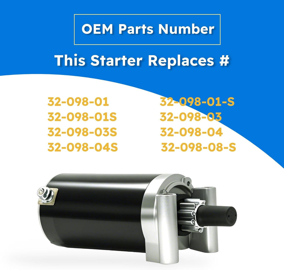 Kohler 7000 Series Starter Motor Compaitble with Kohler Courage Twin SV710 SV715 SV720 SV725 SV 710 715 720 725 Cub Cadet LT1045 LT1050 I1046 LTX-1050 LTX-1046 XT1 XT2 RZT-50 20HP 23HP 25HP 27HP