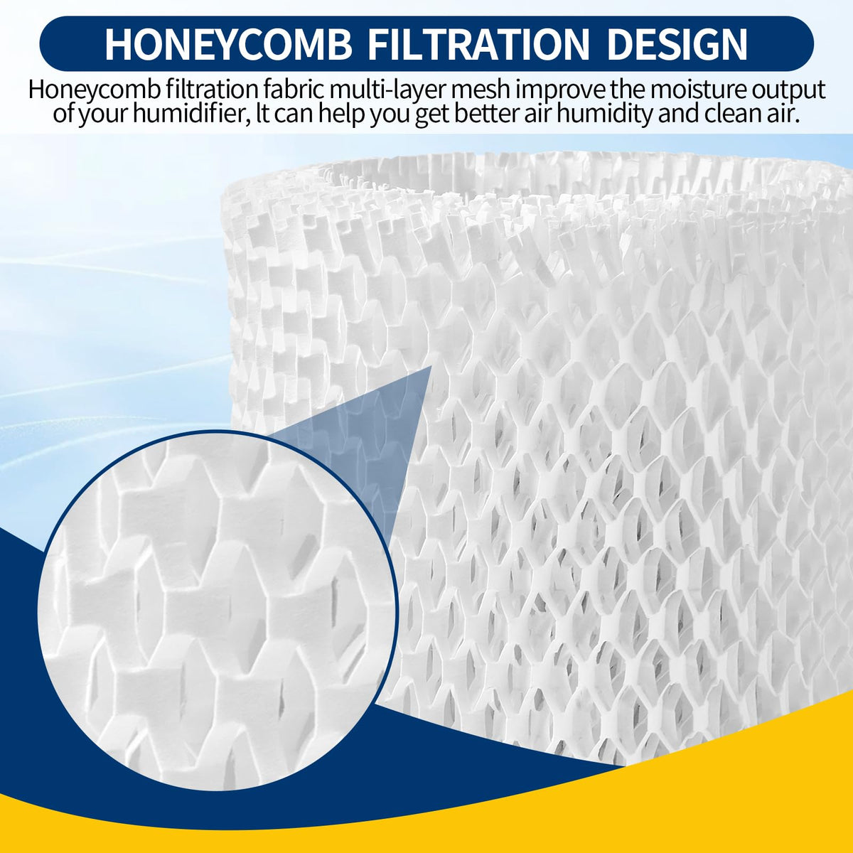 Humidifier Replacement Filter Compatible with Canopy Bedside and Nursery Humidifier,Made with Wood Pulp, Paper