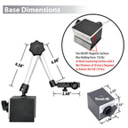 Clockwise Tools Digital Indicator with Magnetic Base Holder Stand, DIBR-0105 0-1 Inch/25.4mm, Inch/Metric Conversion, Auto Off