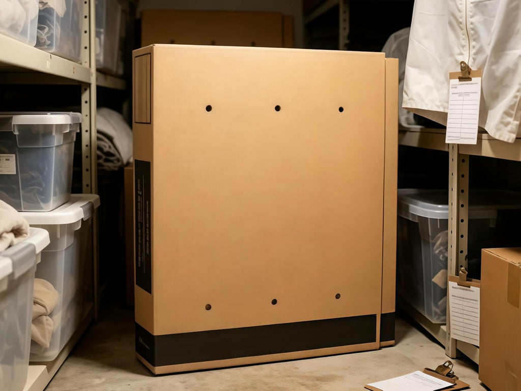 TV Moving Box Adjustable 29-58x6x37 in with Bubble Roll Foam Corners