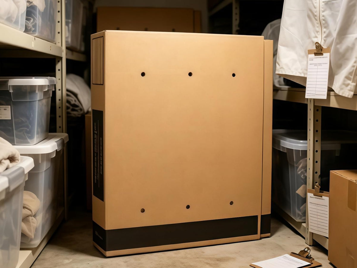 TV Moving Box Adjustable 29-58x6x37 in with Bubble Roll Foam Corners