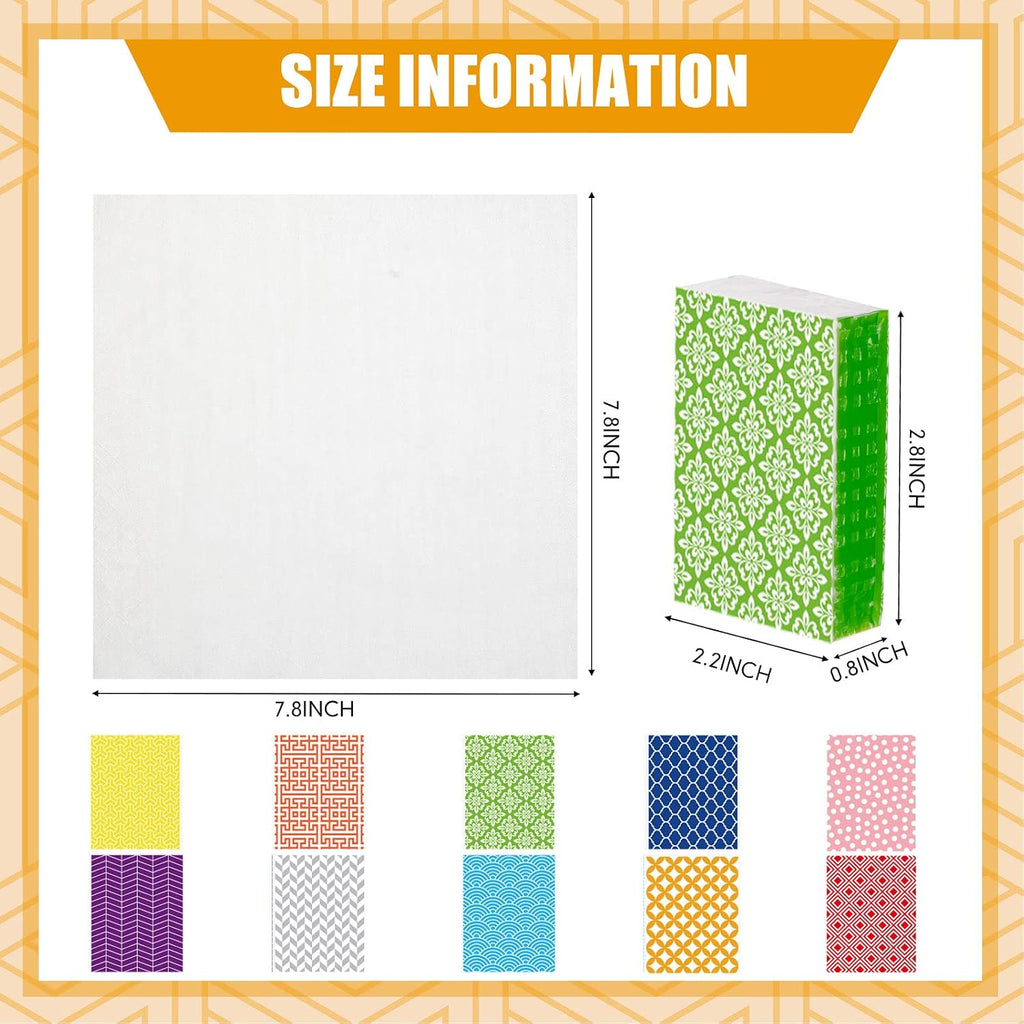 100 Pcs Travel Pocket Tissues Bulk, 3-Ply Individual Wrapped