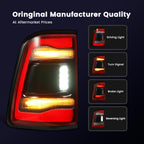 LED Tail Lights For 2019-2024 Dodge RAM 1500 Left Driver