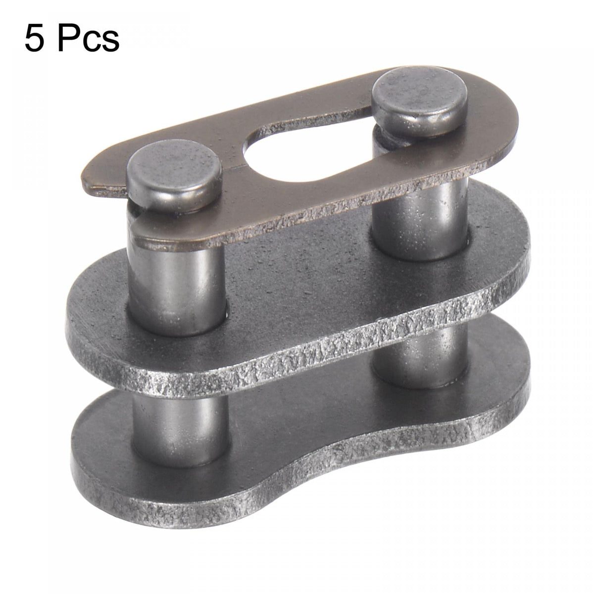 uxcell 5Pcs Chain Master Connector Link Roller, 1/2" Pitch Carbon Steel, Standard Connecting Split Links for 08B Chain
