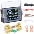 Coulometer, DC 8-100V 100A Battery Monitor 12V 24V 36V 48V 60V Volt Amp Watt Meter, 2.4 inch LCD Color Screen