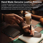 Genuine Leather Wallet for Men: Slim RFID Smart Minimalist Wallet