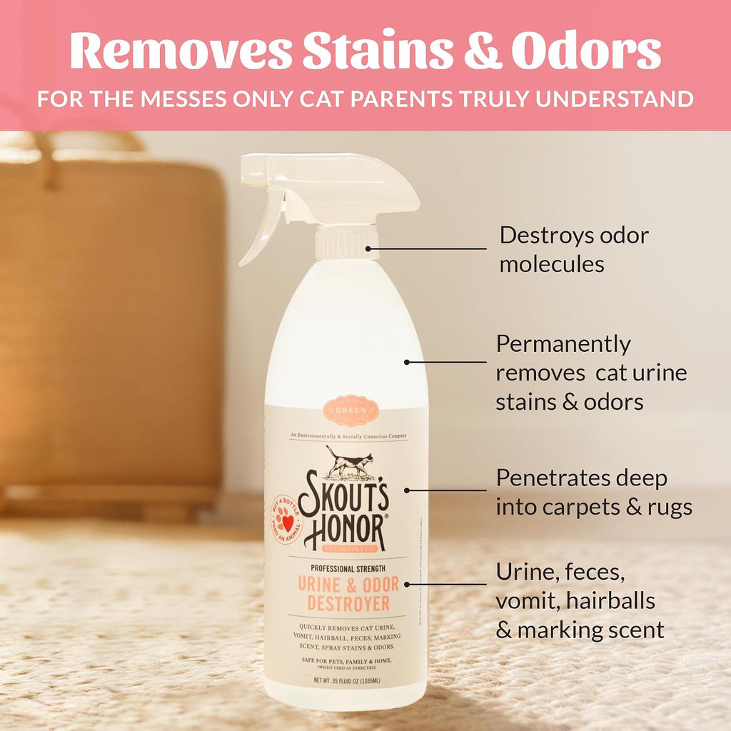 Cat Urine and Odor Destroyer, 35 oz