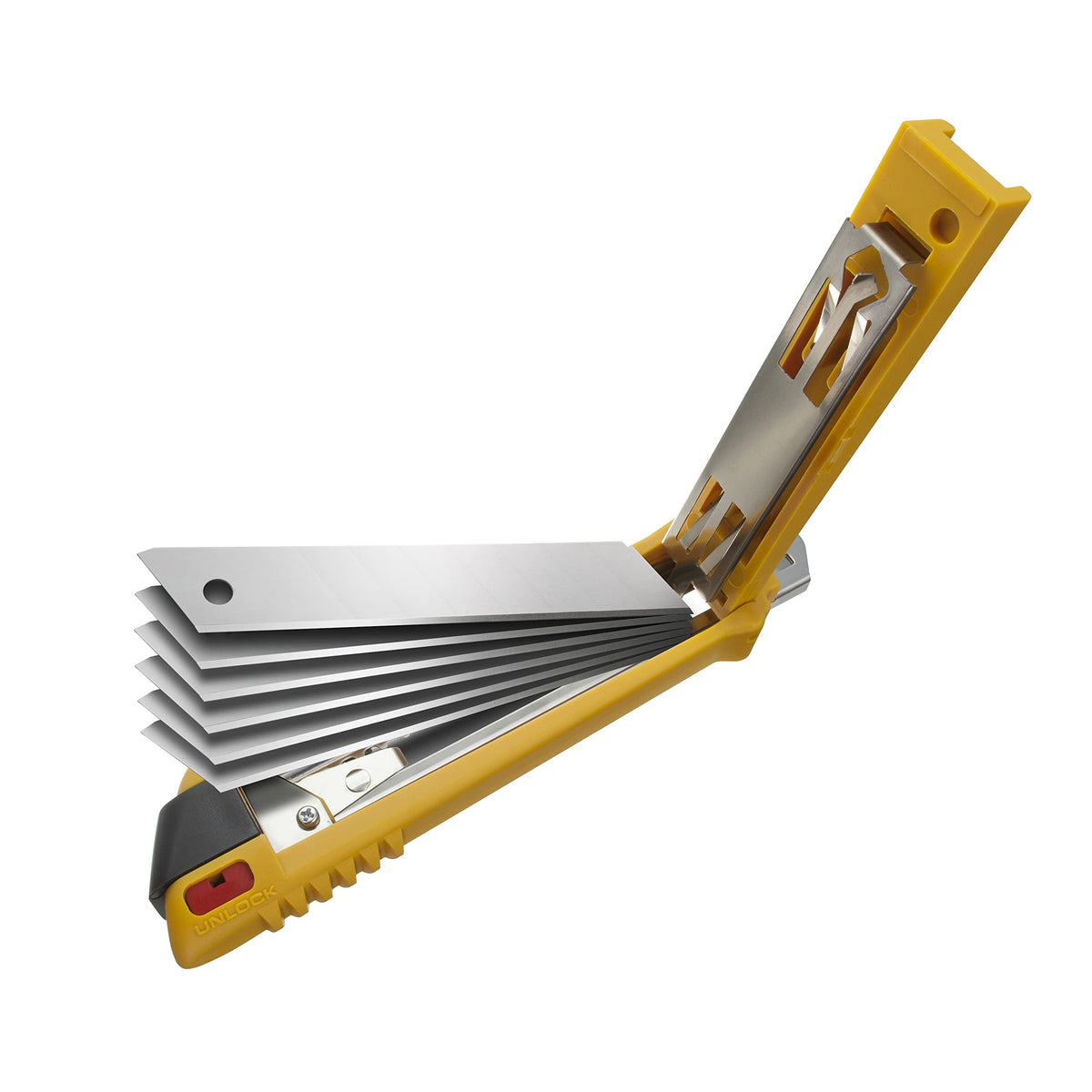 18mm Multi-Blade Utility Knife (PL-1) - 5-Blade Chamber, Long-Run