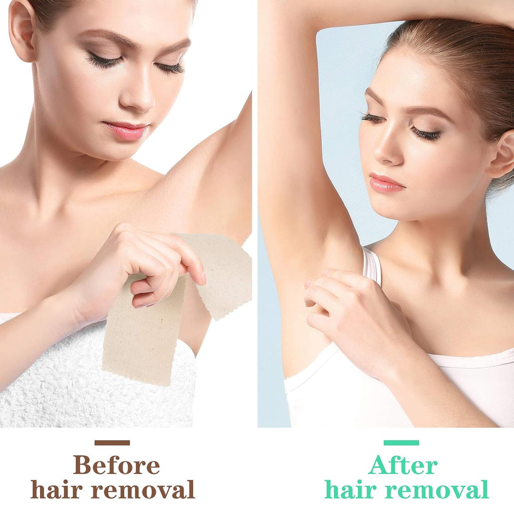 100 Pcs Muslin Waxing Strip for Hair Removal Muslin Epilating Strip | Muslin Strips for Body Face Waxing, Women Men