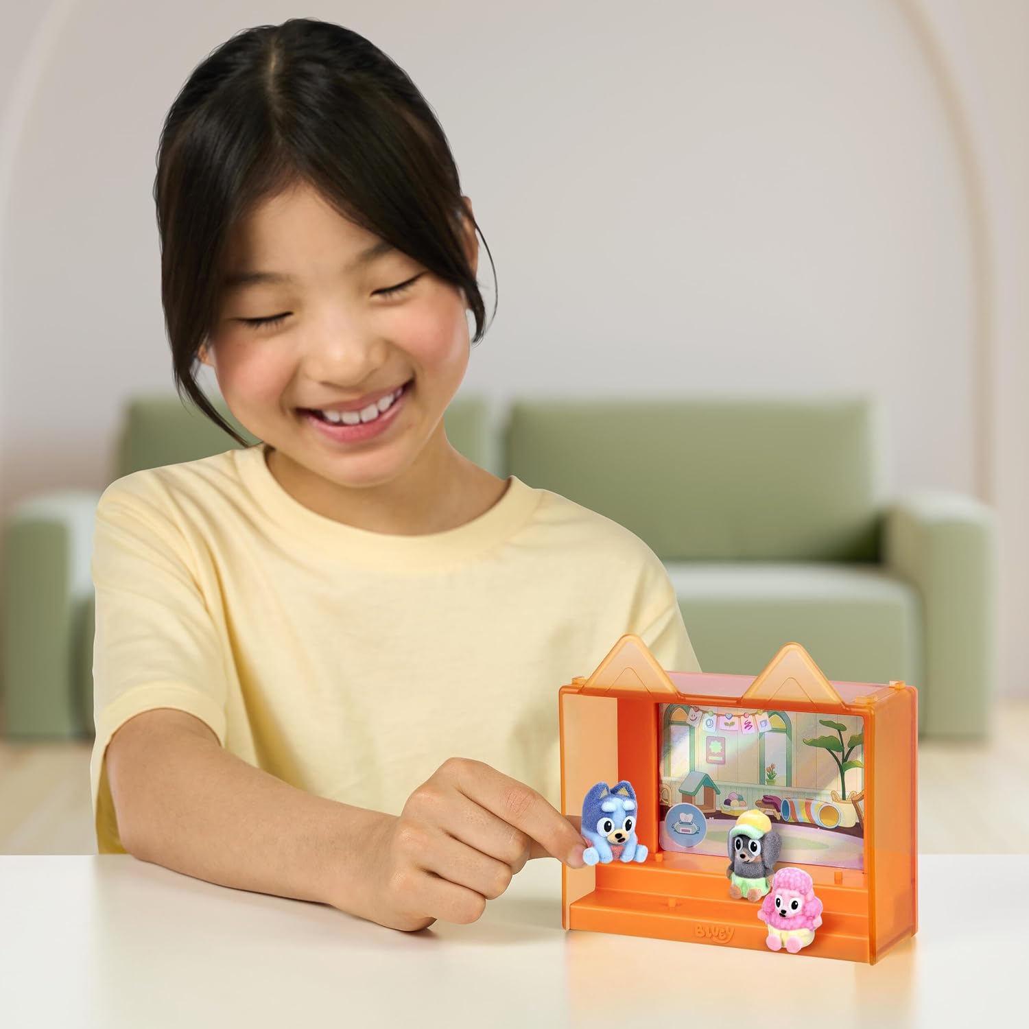 Fuzzies Episode Pack: Baby Race. with 3 Specially Flocked Collectible Mini-Figures (Incl. 1 Exclusive), Display Case