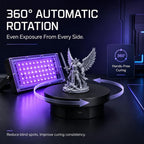 3D Printer UV Resin Curing Light with 360° Rotating Turntable