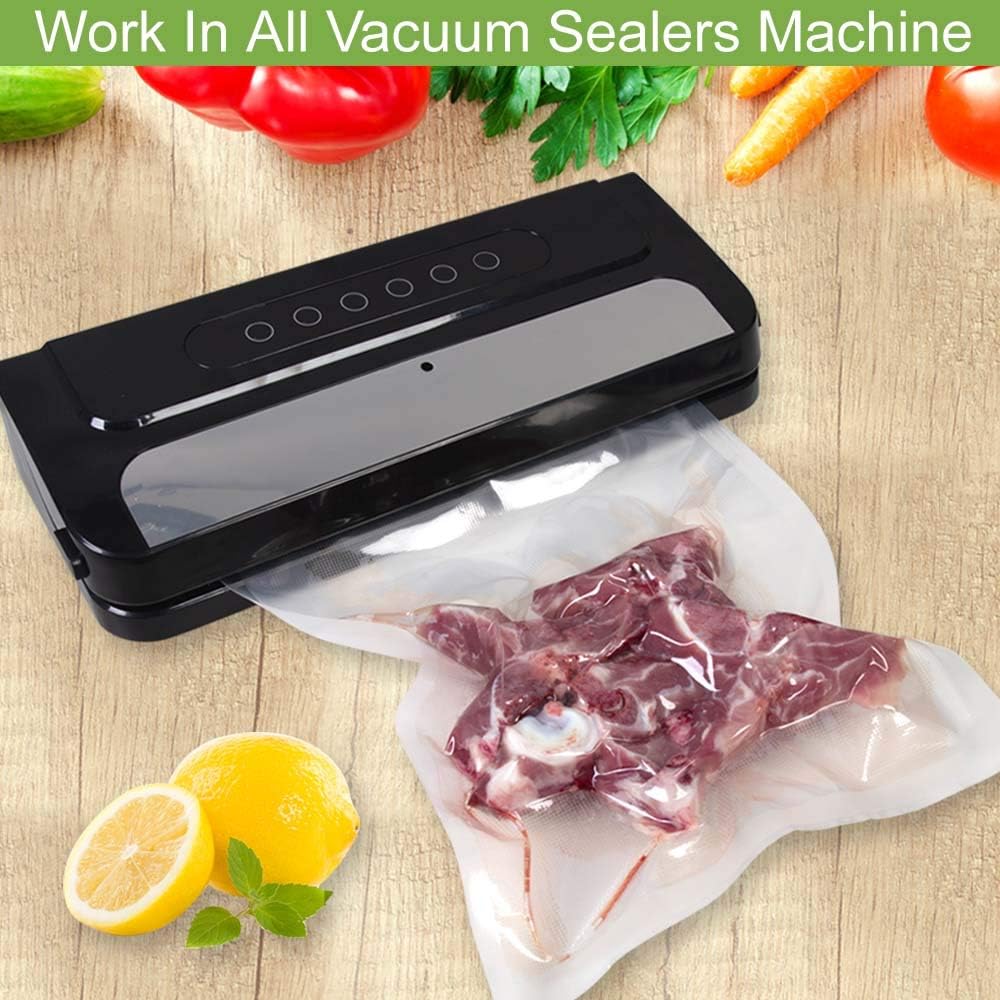 4Pack Vacuum Sealer Bags Rolls 11"x50' for Food Storage