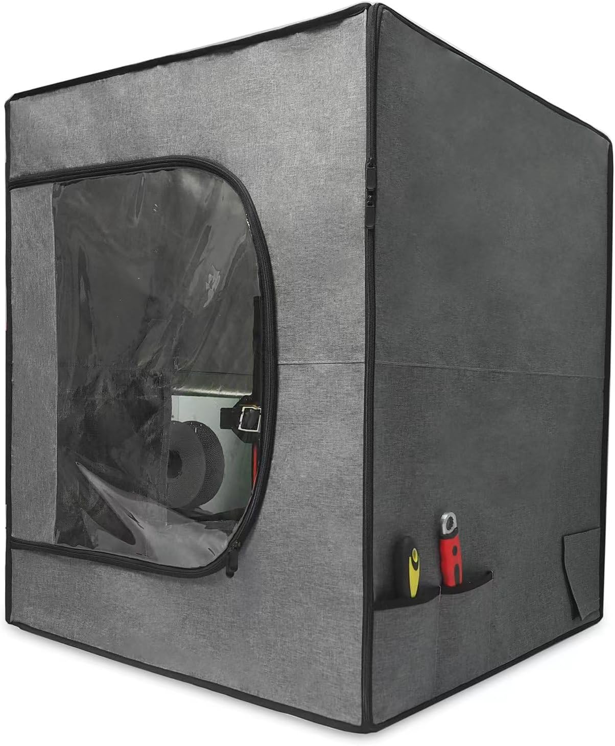 Large 3D Printer Enclosure 29.5W*29.5L*35.4H Inches Shield Cover Resin 3D Printer Fireproof Tent Filament Dryer Dust