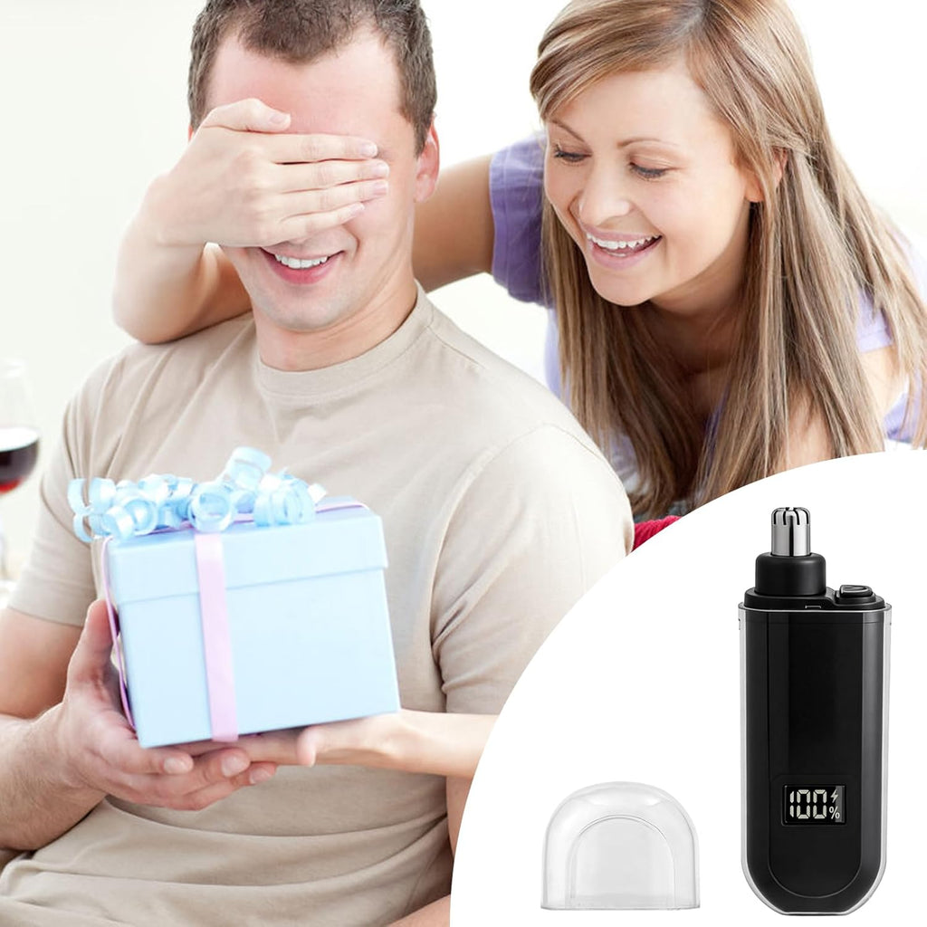 Portable LED Dsiplay Nose and Ear Trimmer Clipper for Men Women,2026 Professional Nose Hair Trimmer with Powerful