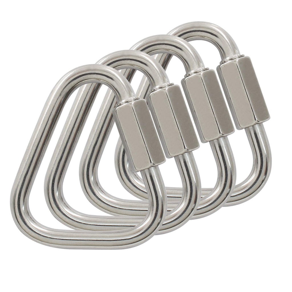 Cionyce M5 Delta Quick Links Triangle 3/16 Inch, 4 Pcs