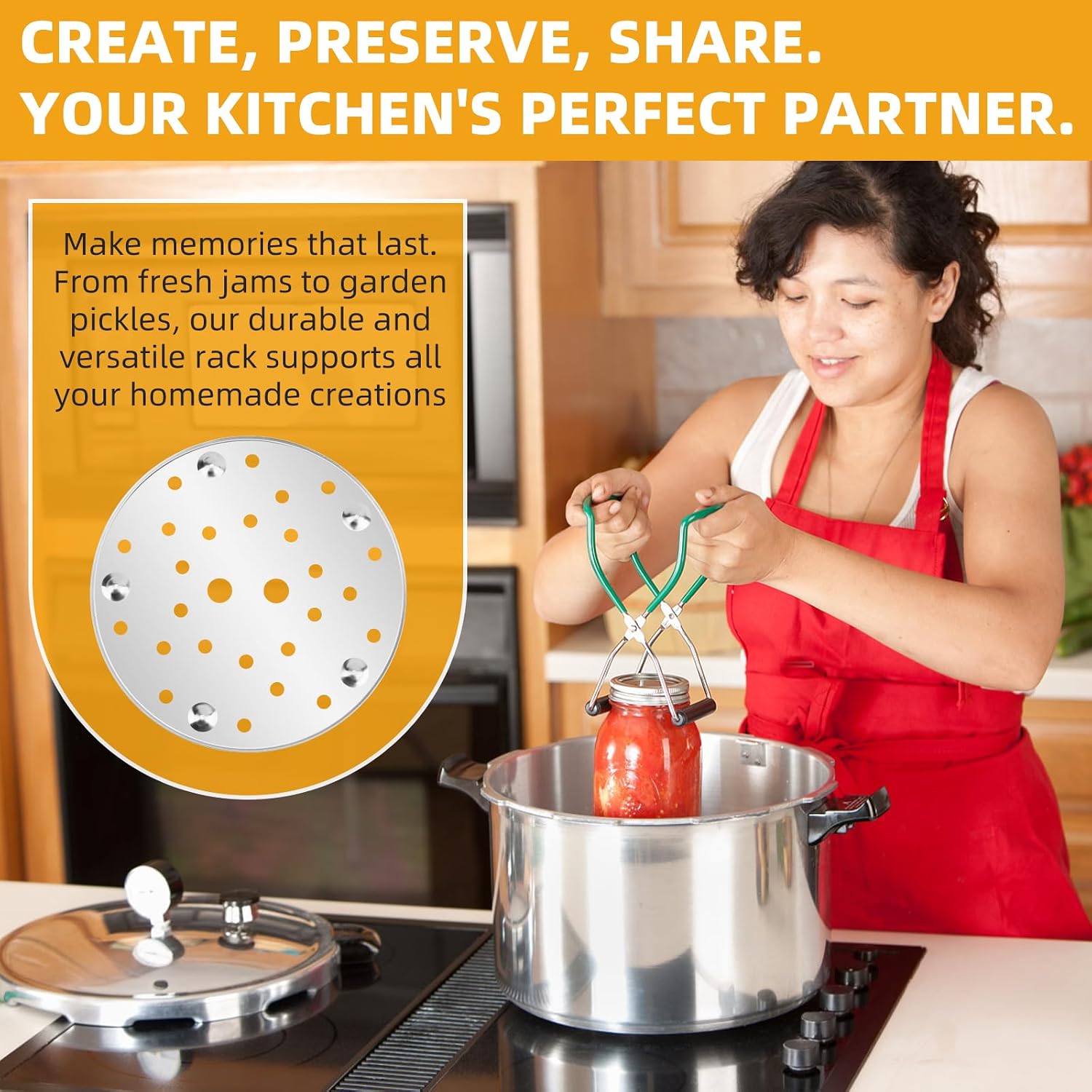 85707 11" Pressure Canner Rack for Presto Pressure Canner 16 to 22 Quart
