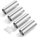 TAISHER 4Pcs 304 SS Nipple Cast Pipe Fitting, 1/2" NPT Female, 2" Length