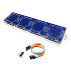 Dot Matrix FC16 4-in-1 Display Module with MAX7219 Chip, 32x8 LED Matrix, Compatible with Arduino, ESP32, ESP8266, Raspberry Pi, 4 Pieces