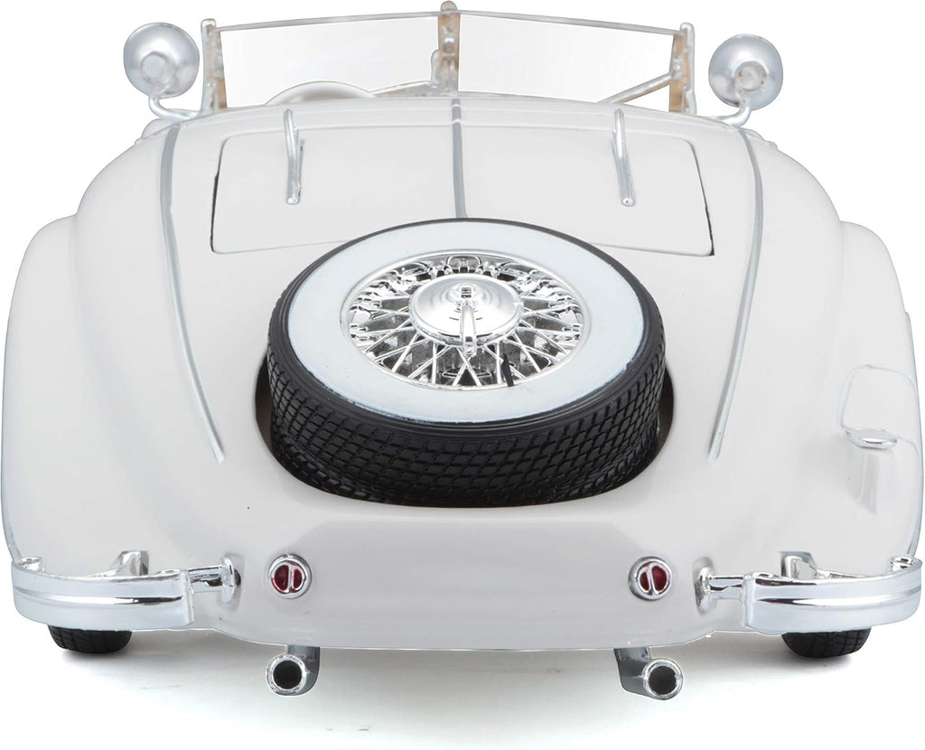 1936 Mercedes Benz 500 K Special Roadster White 1/18 Diecast Model Car by Maisto