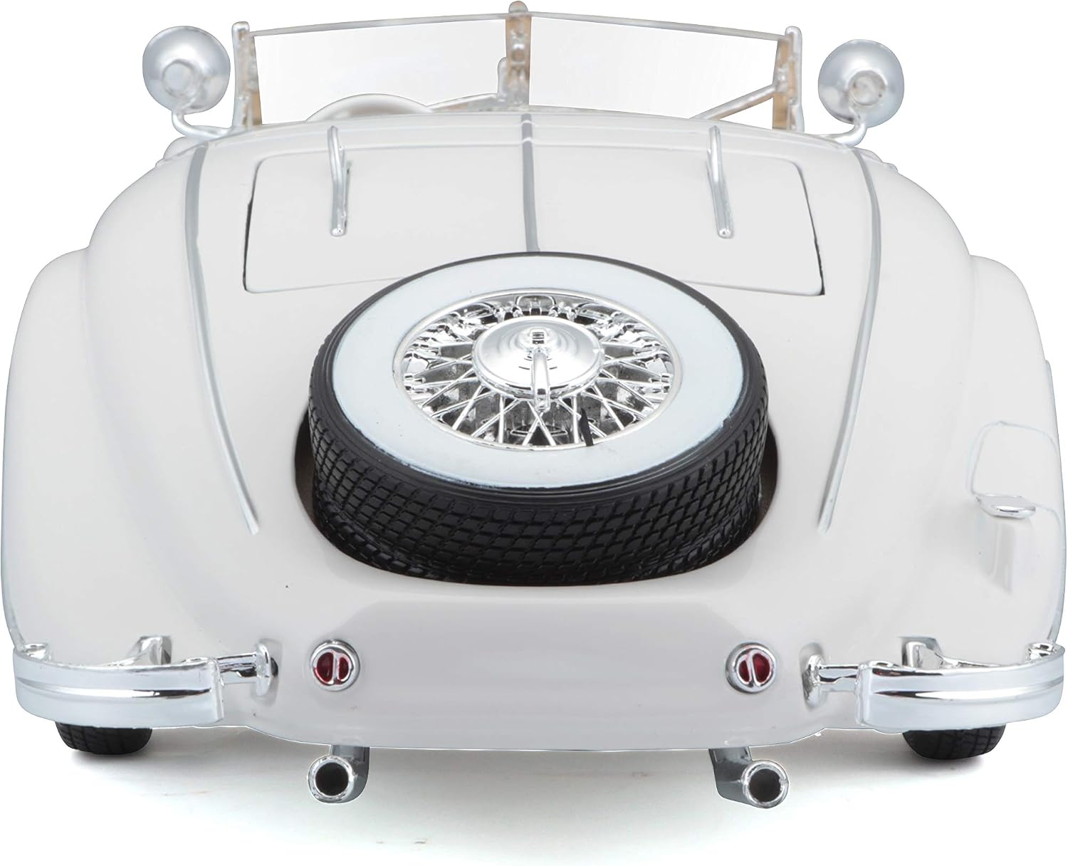 1936 Mercedes Benz 500 K Special Roadster White 1/18 Diecast Model Car by Maisto