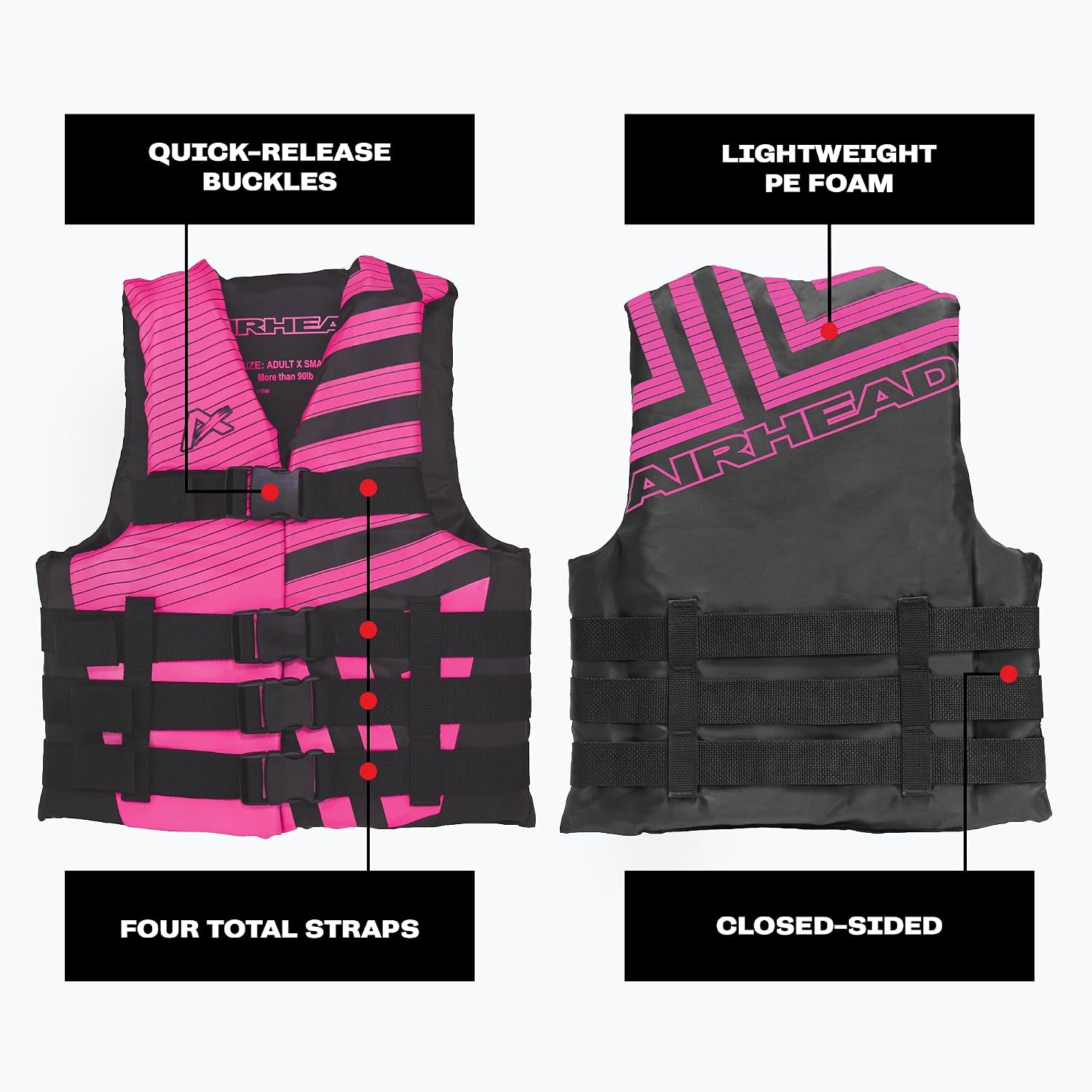 Trend Life Jacket for Adults & Kids - USCG Approved Life Vest for Men, Women, Youth & Child, Watersports Vest for