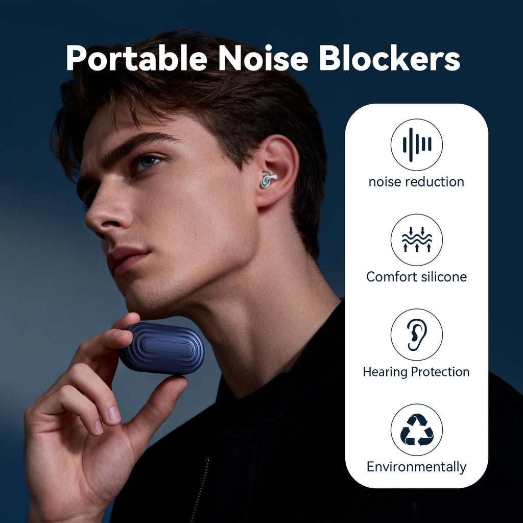 Ear Plugs for Sleeping,Reusable Noise Cancelling Ear Plugs