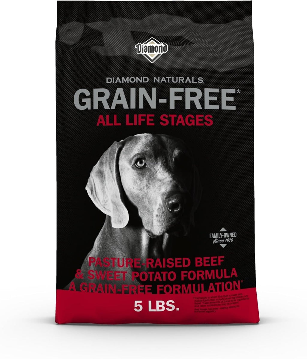 Grain Free Real Meat Recipe Premium Dry Dog Food With Real Pasture Raised Beef 5Lb