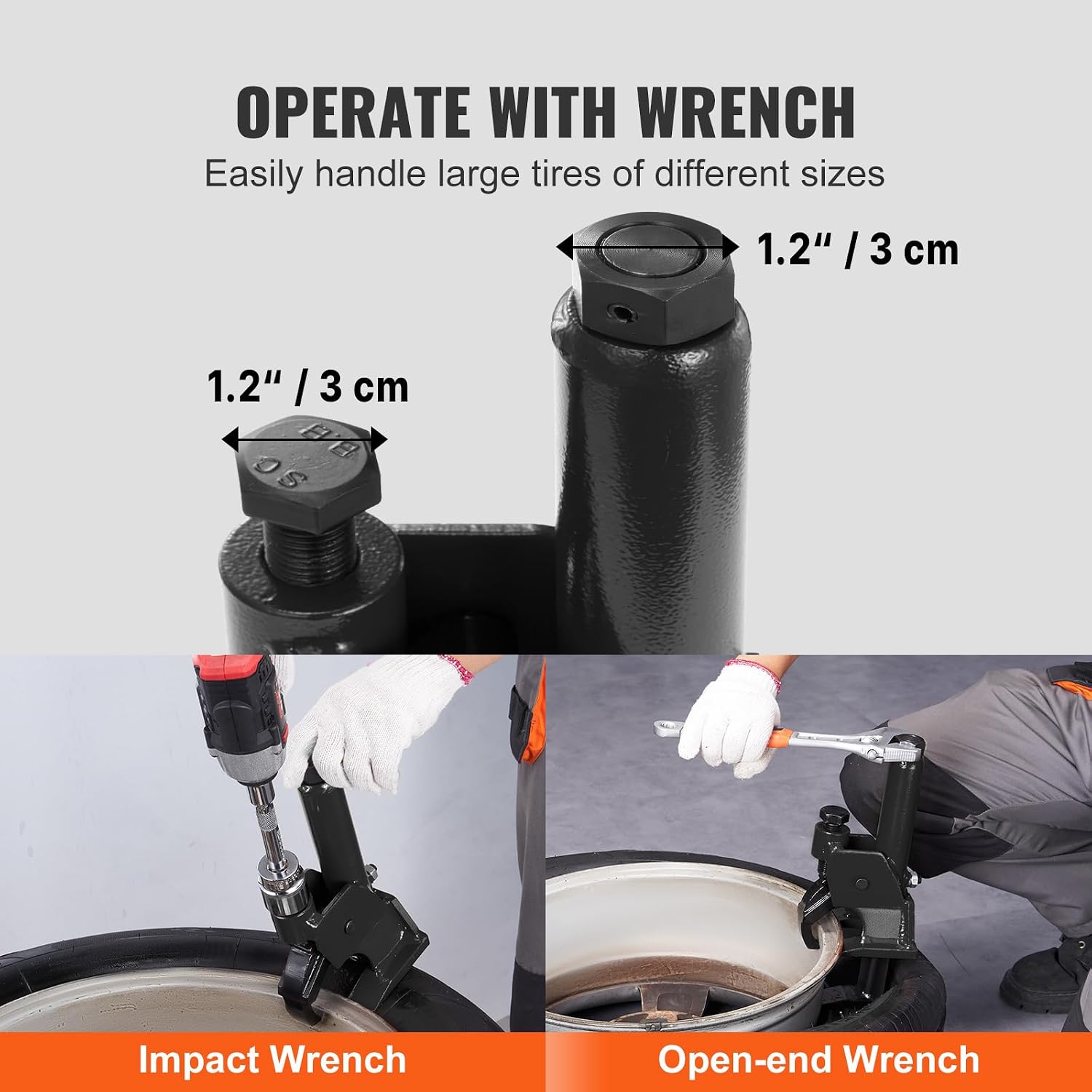 Manual Tire Bead Breaker, 38"-42" Tires Changer Tool, Heavy-Duty Bead Breaking, Easy-Operated Tire Repair Tool for