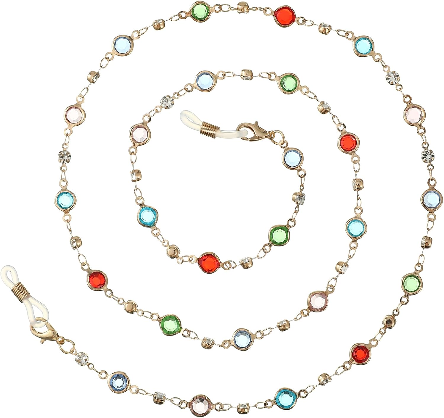 Eyeglasses Chain Holder, Beaded Neck Cord for Reading Glasses and Sunglasses, Women and Girls