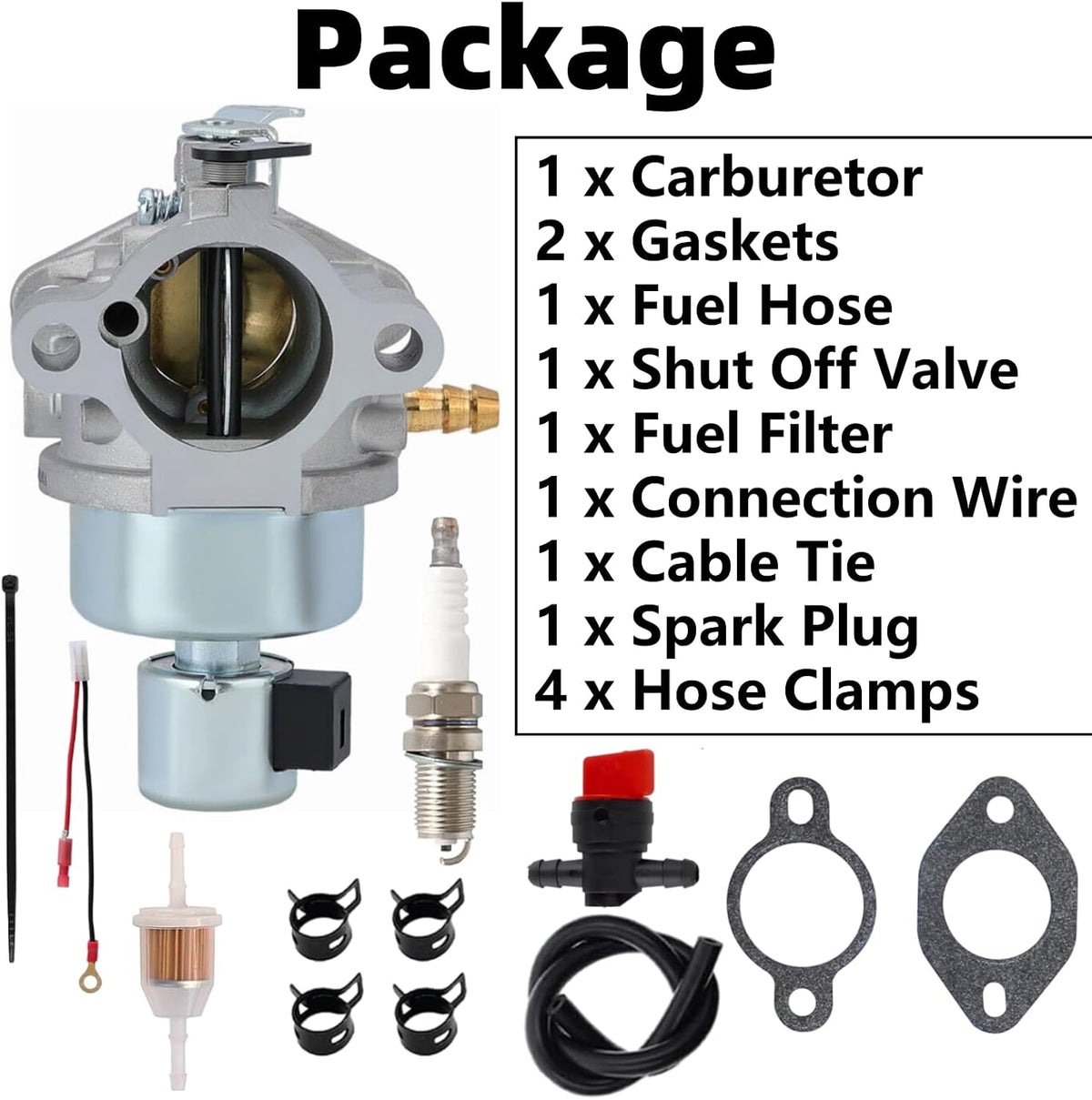 LTX-1045 LTX-1040 Carburetor Tune Up Kits Fits for Cub Cadet LTX1045 LTX1040 LT1045 LT1042 LT1040 LTX1042 Lawn Mower Tractor Parts for Kohler Courage 18HP 19HP 20HP 22HP Engine SV600 SV480 SV470
