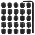 Steel Allen Head Hexagon Socket Set Screws, 10-32 x 3/16", 25 PCS