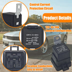 882751A1 Power Trim Relay (Pack of 2) Compatible with Mercury Mariner Outboards 20-300HP - 12V Tilt Trim Solenoid Replace AZ973-1C-12DC4, 882751A2, 4RD 960 388-32, VF4-35F11-Z07