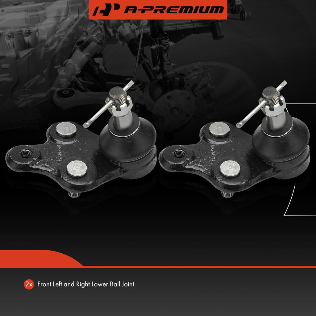 A-Premium 2 x Front Lower Ball Joint, Compatible with Toyota