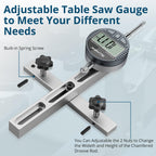 Digital Table Saw Gauge with Dial Indicator 0-1 Inch Range