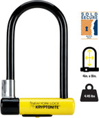 New York Standard Heavy Duty U-Lock, 16mm Anti-Theft Bike Lock | Heavy duty bicycle lock for e-bikes and scooters.